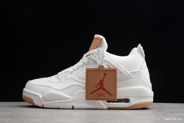 x 4 Air AO2571-100 Levi's 'White' Jordan 0614